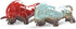 Wall Street Bull Arts Statues, Exquisite Ceramic Fortune Bulls Figurines for Home & Office Tabletop Decor