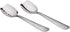 IMEEA Flat Bottom Serving Spoon, 10-Inch Slotted Spoon, Set of 2 in 18/8 Stainless Steel