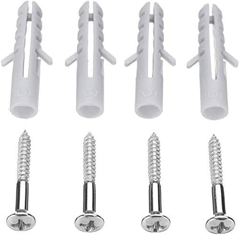 4PCS Plastic Helmet Holders, Wall Mounted Hanging Hooks for Hat, Glove, Bag, Shoe, Clothes Rack (White-4PC)