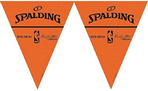 Spalding Pennant Banner, 12ft, Pack Of 6, Perfect For Game Day & Sports-Themed Parties
