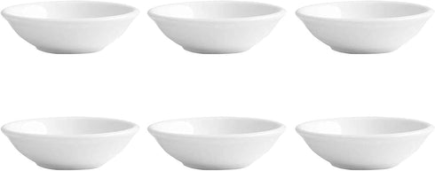 6pcs Ceramic Seasoning Dishes, Sushi Dipping Bowls, Mini Appetizer Plates for Kitchen Tableware