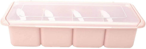 Yosoo 4 Compartments Seasoning Box Spice Rack Organizer, 11.42 * 4.53 * 2.76in Container
