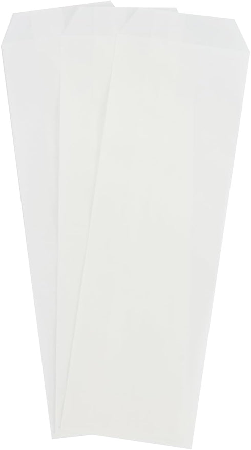 Volanic 100PCS 3X10 Inch Semi-Transparent Glassine Waxed Paper Bags for Kitchen Cutlery Chopsticks Utensils Holder Wedding Party Tableware Silverware Flatware by Volanic