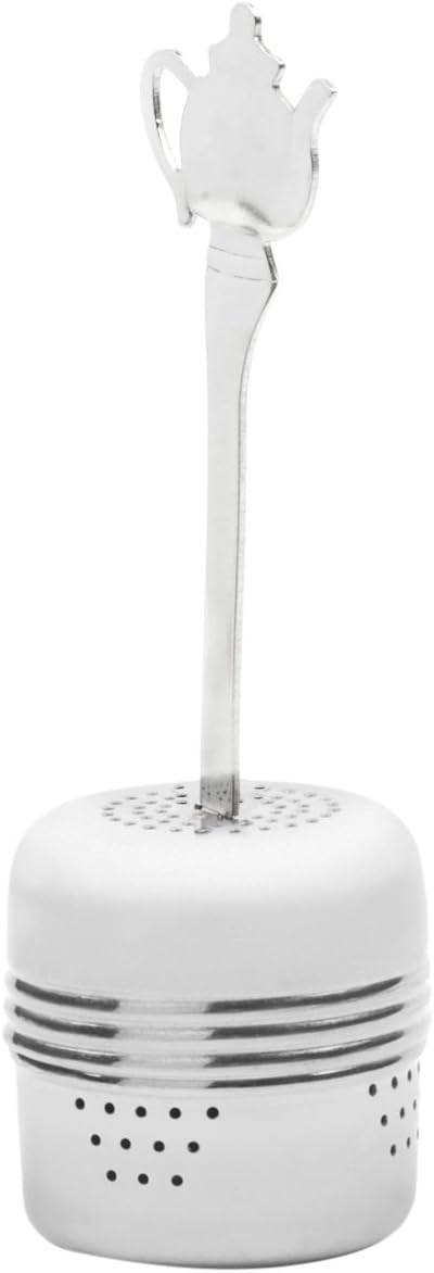 Fox Run Brands Silver Tea Infuser with Handle - 1.5 x 1.5 x 4.75 inches, Metallic