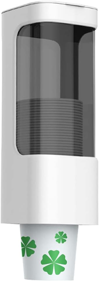 Cup Dispenser, Pull Type Water Cooler Cup Holder for 3oz-5oz Small Cups, Wall Mount Bathroom Disposable Mouthwash