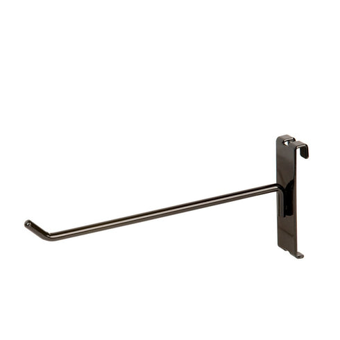 NAHANCO 8" Black Metal GWH8B Gridwall Peg Hooks (Pack of 12)