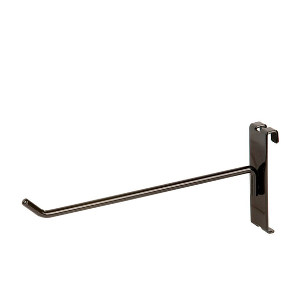 NAHANCO 8" Black Metal GWH8B Gridwall Peg Hooks (Pack of 12)