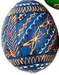 Set 5 Westmon Works Ukrainian Wooden Pysanky Easter Eggs Handmade and Painted in Ukraine