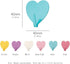 6 Pack Heart Shaped Decorative Wall Hooks, Stainless Steel Strong Adhesive Wall Hook for Home Kitchen Bathroom Office (Multicolor) by JtmyAota
