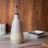 400ml, 9" 3" Gute Cruet Ceramic Olive Oil & Vinegar Carafe - Perfect Home Decor Gift - H x W Pink Bottle with Pourers