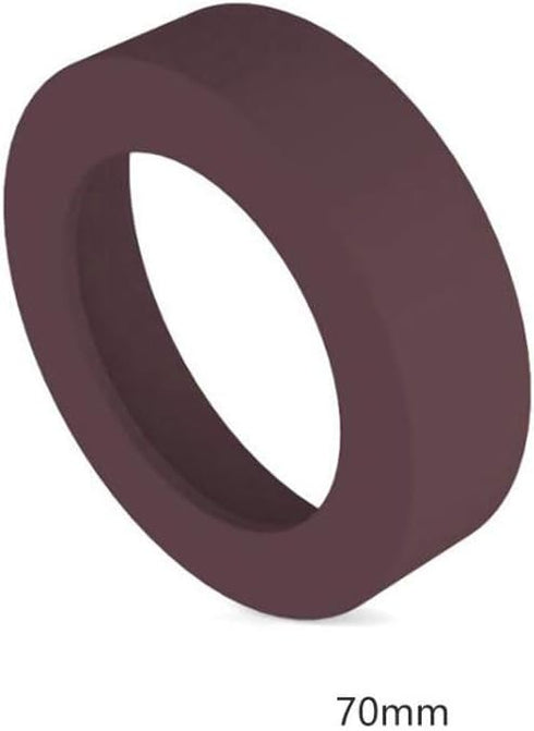 4 PCS Eco-Friendly Non-Slip Silicone Coaster for 20 oz, 30 oz Tumbler (Brown, 70mm)
