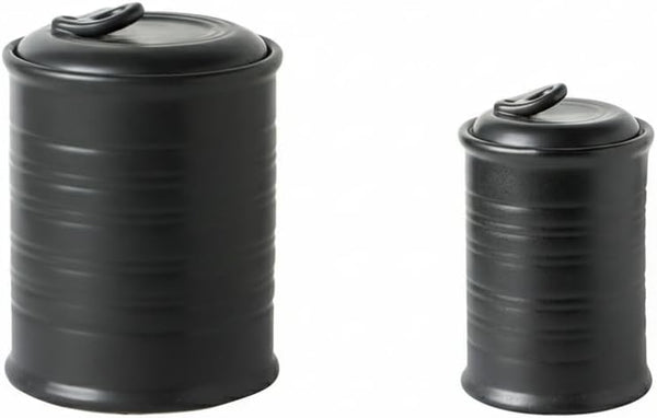 Nihow Set of 2 Ceramic Canisters for The Kitchen: 74/22 OZ Food