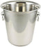 Winco WB-4 Wine Bucket - 4 Quart, Stainless Steel, Set of 3