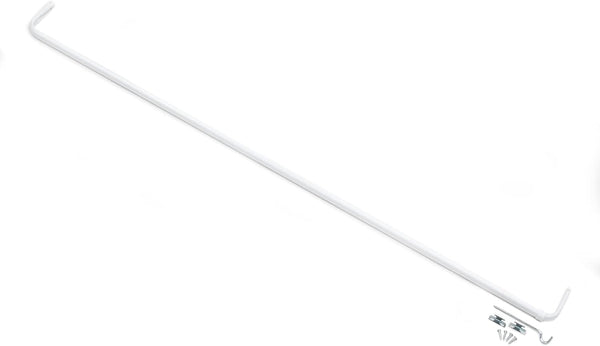 Fantasia Adjustable Width Single Curtain Rod, 66-120 Inch, with Brackets & Hardware, Easy to Install