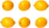 Vasefill Artificial Lemon Pack of 6 Yellow Citrus - Decorative Lemons Faux Fruit