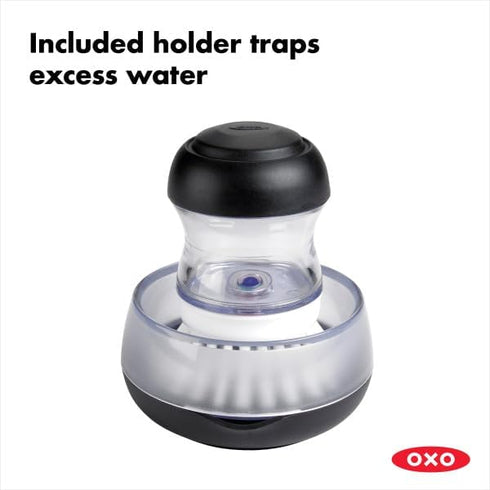 Set OXO Good Grips Soap Dispensing Palm Brush Storage