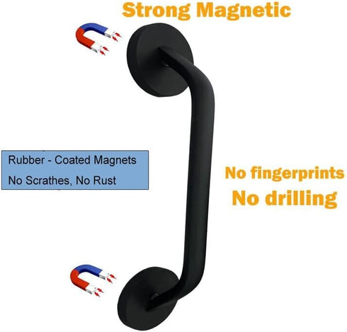 Magnetic Refrigerator Door Handle, Super Strong Magnets Handles Pulls, Keep Kitchen Appliance Clean, for Fridge Microwave Stove Dishwasher, Great Solution for Broken Handles. by AUXPhome