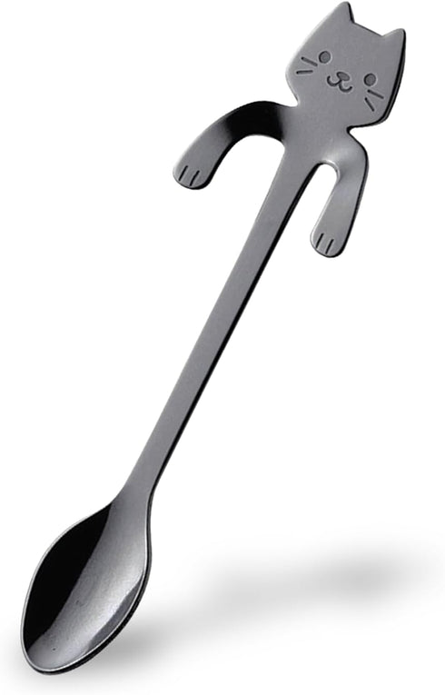 Japanese Crafted Metal Tea Spoons - Hookable Designs for Cups, Ideal for Tea Time, Durable, Gift for Friends
