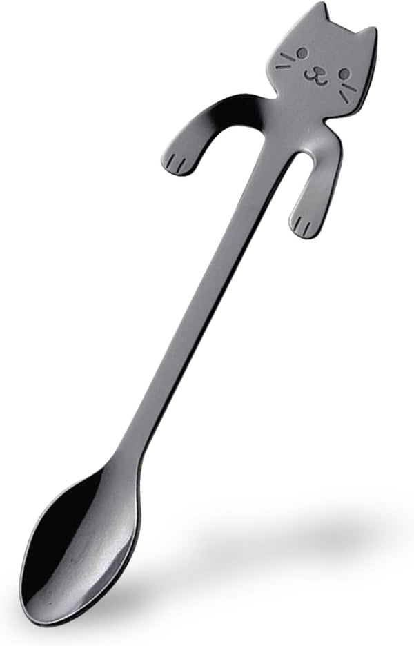 Japanese Crafted Metal Tea Spoons - Hookable Designs for Cups, Ideal for Tea Time, Durable, Gift for Friends