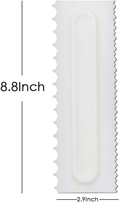 4 Pcs/set Plastic Cake Scraper Decorating Tools, Sawtooth Comb, Mousse Butter Cream Icing Smoother for DIY Baking