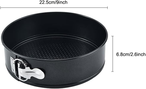 Tellshun 9 Inch Springform Pan Baking Mold Round Leakproof Nonstick Removable Bottom Bakeware for Cake, Cheesecakes, Pizza, and Quiches (1, 9 Inch) by Tellshun