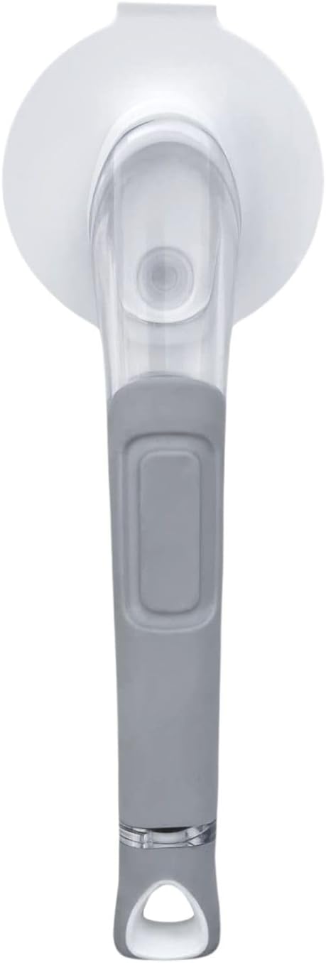 Smilyeez Caddy Combo, Sink Caddy with Smiling Dishwand & 2 Scrub Brushes (White & Grey)