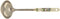 Portmeirion Botanic Garden 12" Soup Landle, Clematis Motif - Porcelain Handle & Stainless Steel, Ideal Kitchen Tool