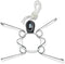 Display Buddie Adjustable Wall Plate Hanger, Secure for Oval Square Round Rectangle Displays, Steel with Silicone Hooks
