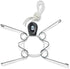 Display Buddie Adjustable Wall Plate Hanger, Secure for Oval Square Round Rectangle Displays, Steel with Silicone Hooks