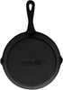 Restaurantware Met Lux 7.75 Inch Cast Iron Skillet - Pre-Seasoned Fry Pan with Handle and Pour Spouts for Cooking