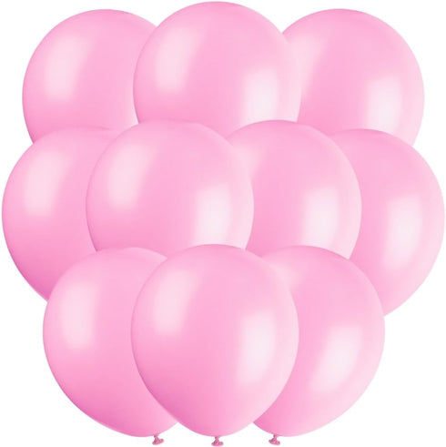 Petal Pink Latex Balloons, 12" (10-Pack) - Premium-Quality & Vibrant Party Decorations,