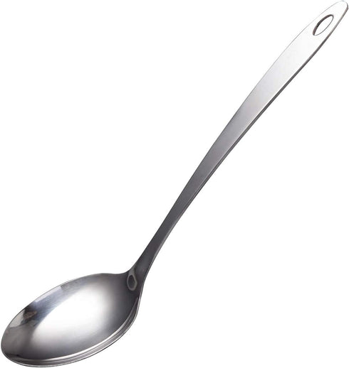 IMEEA Large Cooking Spoon, Stainless Steel Basting Spoon for Serving, 12.8-Inch