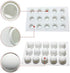 OCPO Kitchen Truffle Silicone Mold for Baking Mousse Cake, Non-Stick & Easy Release, 15-Cavity Truffle Ball Shape