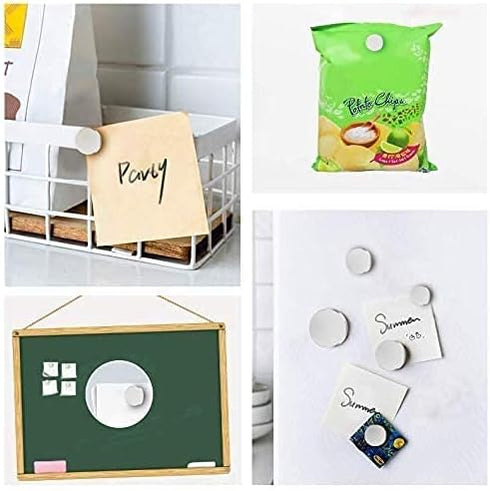 RHINOCATS Fridge Magnets, Tiny Magnet for Crafts, Strong Small Round Magnets, 100 Packs (6mm x 2mm DxH)