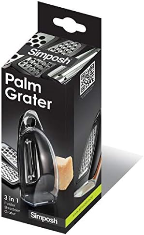 Palm Grater | Citrus Lemon Zester, Small Cheese Grater with Container, Hand Grater for Kitchen