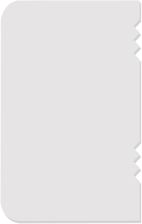 PME Side Scrapers, Patterned Edge Plastic Set of 4