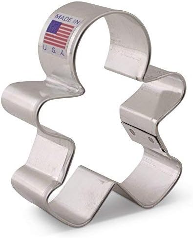 Happy Gingerbread Man Cookie Cutter, 3" by Ann Clark Cookie Cutters