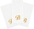 50 Count 15.75 7.87 Inch Restaurantware Disposable Napkins x Paper Linen-Feel Airlaid Napkins Gold Decorative