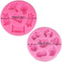 Cestony 2Pcs Chinese New Year Series Silicone Molds for DIY Cake Fondant Biscuit Cookies Soap Sugar Pudding Chocolate