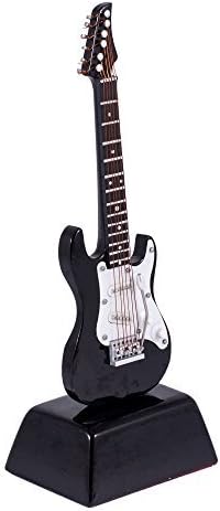 Broadway Gifts 6 Broadway Gift Gibson Black Electric Guitar Music Instrument Miniature Replica on Stand,Multicolor