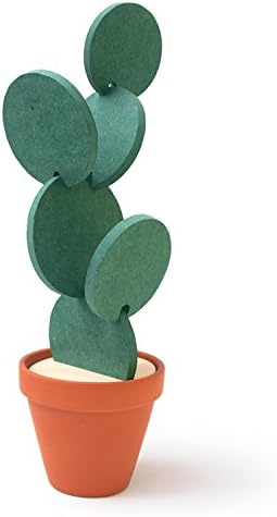 TriPro Original Coasters Set of 6 - Creative Cactus Shaped Design for Holiday Gift & Home Decoration