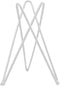 White Metal Air Plant Holder, Geometric Iron Tillandsia Stand, Art Display Home Garden Ornaments for Plant