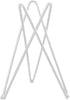 White Metal Air Plant Holder, Geometric Iron Tillandsia Stand, Art Display Home Garden Ornaments for Plant