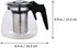 BESTOYARD 33Oz Glass Teapot, Detachable Water Kettle with Infuser for Tea and Iced Coffee Maker