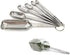 MEKBOK Heavy Duty Stainless Steel Measuring Spoons, Set of 6 for Dry or Liquid, Fits in Spice Jar