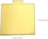 100-Pack Gold Mini Cake Base Boards, Mousse Cake Cardboard Set, Ideal for Dessert Buffet, Wedding, Parties, Catering