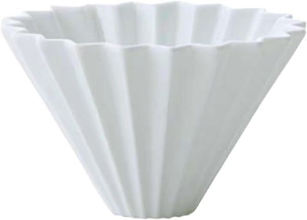 Origami Filter Cup, Ceramic Pour Over Coffee Maker, Easy Manual Brew Maker for Home, Cafe, Camping