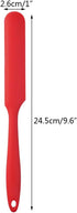 4pcs Silicone Spatula Set, Heat Resistant Cake Cream Butter Spatulas, Non-Stick Flexible Baking Tool (Red)