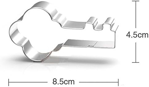 Small Key and House Cookie Cutters Set - Stainless Steel