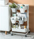 Rikyo 4 Pack Accessories,4.75x4"Hanging Hanging Cup Holders,Trolley Basket Storage,Rolling Cart Pencil Holder Storage